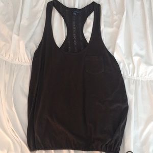 American Eagle Large Olive Green Racer Back tank